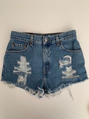 Levi's 550 Denim Short Hotpant Women's Size 8 Blue